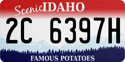 ID license plate 2C6397H