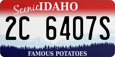 ID license plate 2C6407S