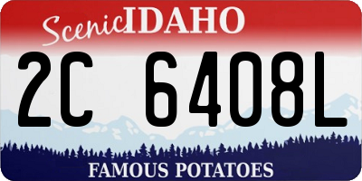 ID license plate 2C6408L