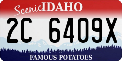 ID license plate 2C6409X