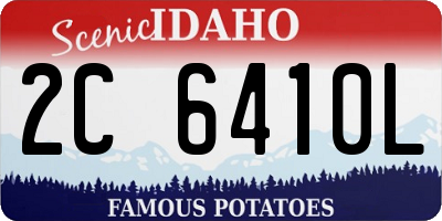 ID license plate 2C6410L