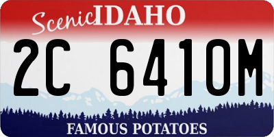 ID license plate 2C6410M