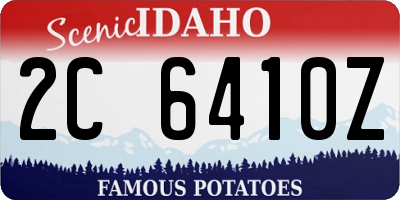 ID license plate 2C6410Z
