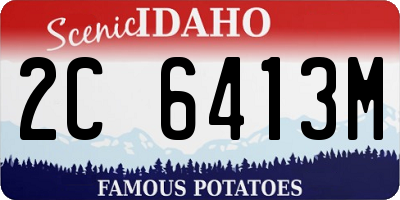 ID license plate 2C6413M