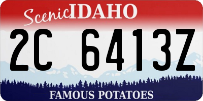 ID license plate 2C6413Z