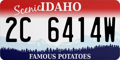 ID license plate 2C6414W