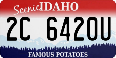 ID license plate 2C6420U