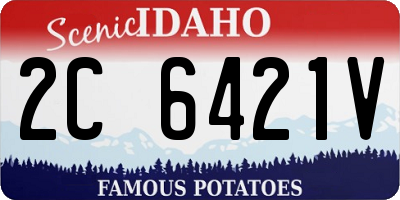ID license plate 2C6421V