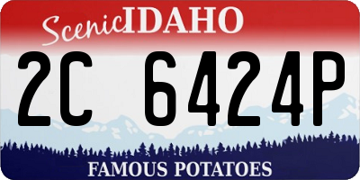 ID license plate 2C6424P