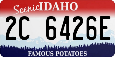 ID license plate 2C6426E