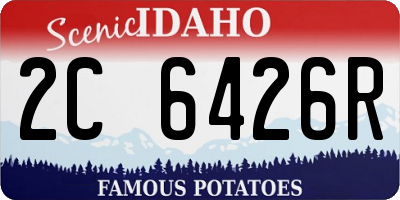ID license plate 2C6426R