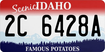 ID license plate 2C6428A