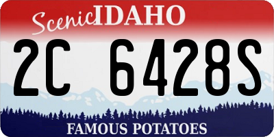 ID license plate 2C6428S