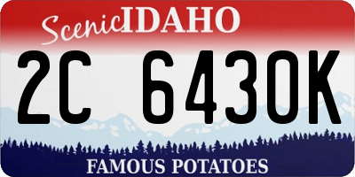 ID license plate 2C6430K