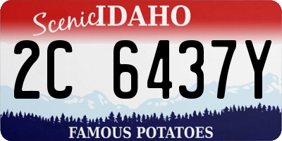 ID license plate 2C6437Y