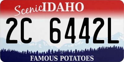 ID license plate 2C6442L