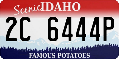 ID license plate 2C6444P