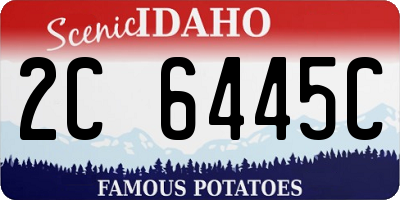 ID license plate 2C6445C