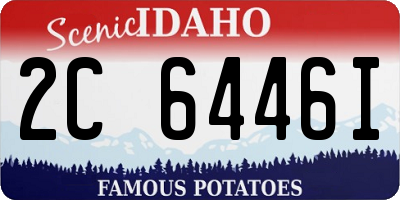 ID license plate 2C6446I