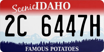 ID license plate 2C6447H