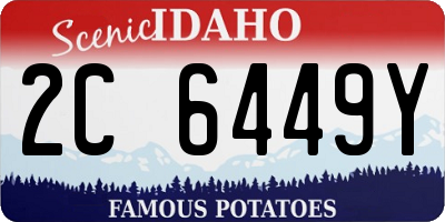 ID license plate 2C6449Y