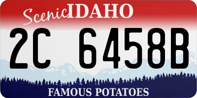 ID license plate 2C6458B