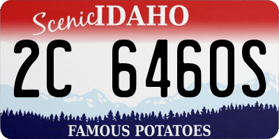 ID license plate 2C6460S