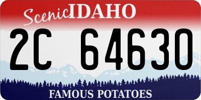 ID license plate 2C6463O