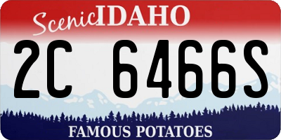 ID license plate 2C6466S