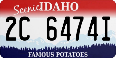 ID license plate 2C6474I