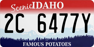 ID license plate 2C6477Y