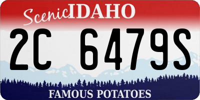 ID license plate 2C6479S