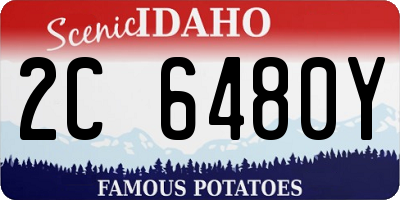 ID license plate 2C6480Y