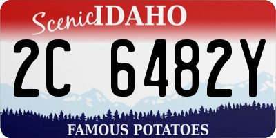 ID license plate 2C6482Y