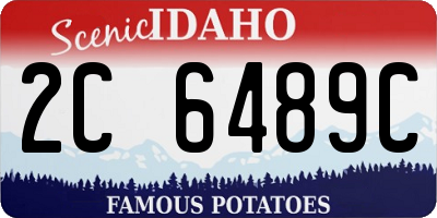ID license plate 2C6489C