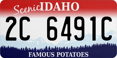 ID license plate 2C6491C