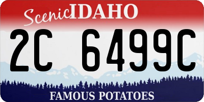 ID license plate 2C6499C