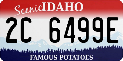 ID license plate 2C6499E