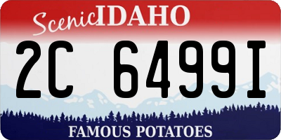 ID license plate 2C6499I