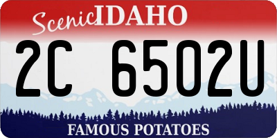 ID license plate 2C6502U
