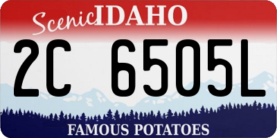 ID license plate 2C6505L