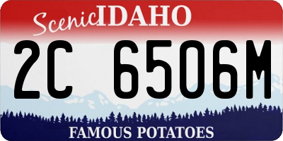ID license plate 2C6506M