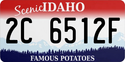 ID license plate 2C6512F