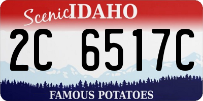 ID license plate 2C6517C