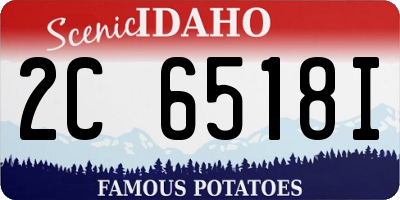ID license plate 2C6518I