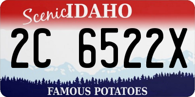 ID license plate 2C6522X