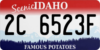 ID license plate 2C6523F