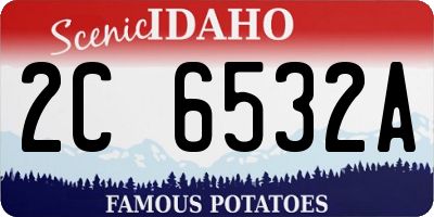 ID license plate 2C6532A