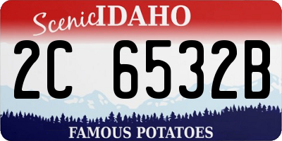 ID license plate 2C6532B