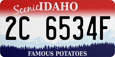 ID license plate 2C6534F